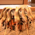 柳家 - 落ち鮎の塩焼き