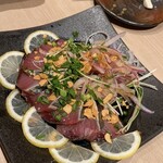 柳橋市場の 藁焼きのお店 魚柳 - 