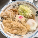 中華そば みたか - ワンタンメン油そば半熟卵付き