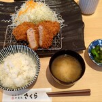 Tonkatsu Kagurazaka Sakura - ゆめの大地豚 ヒレかつランチ@1738円