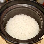 Tonkatsu Kagurazaka Sakura - 釜炊きご飯