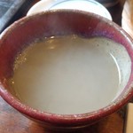 そば切り・馳走 - 蕎麦湯（急須で提供）；濃い目の釜湯です @2013/10/30