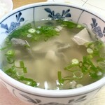 天ぷら ますい - ホルモン汁・小(\400)