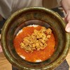 西麻布 清水 - 生雲丹といくらの土鍋ご飯、赤出汁、漬物（雲井窯)
