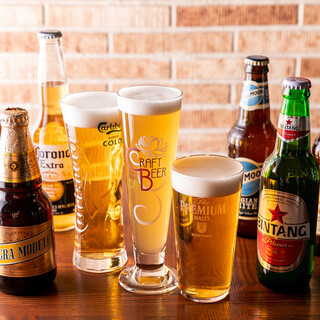 [A wide variety of drinks] We have a wide variety of beers, highballs, etc.
