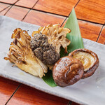 Maitake mushroom and shiitake mushroom tapenade