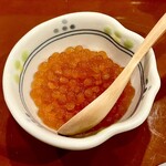 Nakasato - いくら醤油漬け。薄味で優しい味わい。今まで食べたいくらより皮が柔らかくて過去最高でした✨