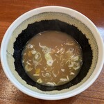 つけソバ いしい - スープ割り　コク（動物魚介）柚子あり