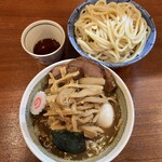 つけソバ いしい - メンマ＆チャーシューつけそば 並  味つけ玉子トッピング