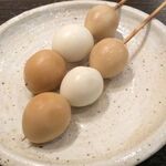 smoked quail eggs