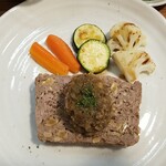 キッチン ブルー グローブ - 上からのテリーヌ　茸のデュクセル和風ソース