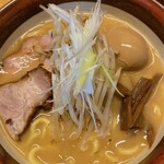 味噌っ子 ふっく - 味玉味噌ラーメン　麺少なめ