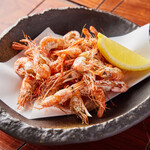 Fried river shrimp