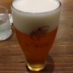 ツムギ キッチン - 生ビール（エビス）