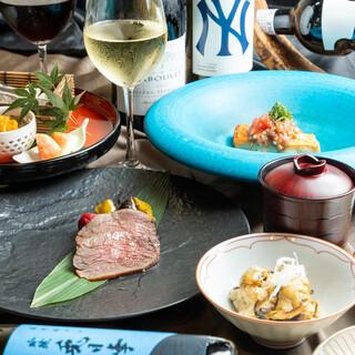 每月更换菜单的“日本料理为主”套餐♪