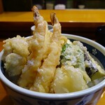 てんぷら 味覚 - おまかせ天丼(塩)