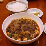 中菜Labo.朝陽 - 最強麻婆豆府(1,000円)
      白ご飯･搾菜･デザート付き
      (山椒大盛り)