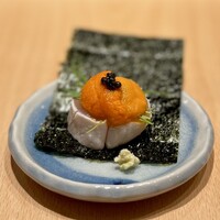 焼鳥 鐡 - ささみの雲丹キャビアのせ