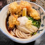 たけうちうどん店 - 鶏天ぶっかけうどん