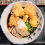 たけうちうどん店 - 鶏天ぶっかけうどん