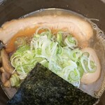 拉麺二段 - 味玉男煮干　小盛　ネギ
