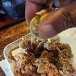 天ぺい - 酢橘をかけて…