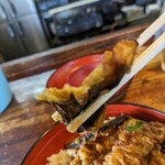 天ぺい - 茄子天の断面