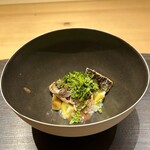 ひがしやま 司 - シャリ粥　秋刀魚と栗