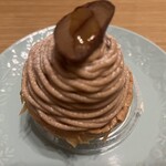 GOLD SHEEP CAFE - 【パリッとタルト（栗）】マロンクリーム美味しい。下のパリパリ生地が香ばしい！