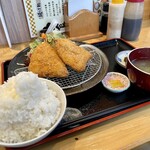 旬 おふくろ亭 - アジフライ定食
