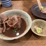 そばの実 一閑人 - タンの鍬焼き