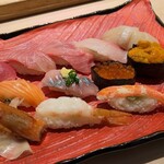 Sushi Tsubaki - いつもの椿にぎりを、一貫ずつが美味い