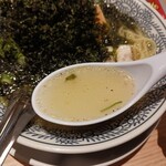 丸源ラーメン - 塩ラーメンスープ♪