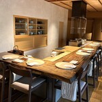 温石 - カウンター席