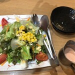 ふじ丸 - ふじ丸サラダハーフ明太ドレッシング