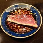 島津 - 細かく刻んだ生姜と醤油で