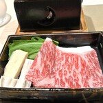 肉割烹ふたご - リブロースのしゃぶしゃぶ