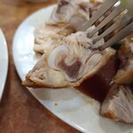 Nasi Ayam Hainan - Nasi Ayam Goreng (Paha) (肉アップ)