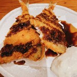 なごみ - あじフライ また一口食べちゃった