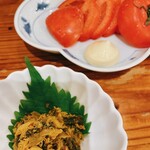 なごみ - 鯖高菜とトマトスライス