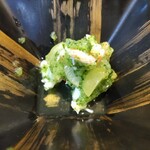 小料理 椿 - 酢の物〜いか、海老、おろしきゅうり、マスカット