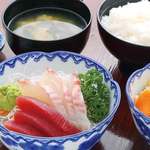 Hida Shiyoku Jidokoro - お刺身定食
      ランチ一番人気！鮮度抜群の分厚い刺身は食べごたえあり
      780円