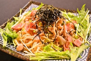 EBL - しめじとベーコンの和風パスタ、しっかりとした本格パスタのご提供もしております。お食事だけでも是非どうぞ。