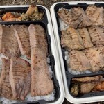 たんや善治郎 - 左が厚切、右が特選真中タン