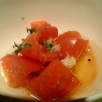 マジックバー 丸の内 十時 丸の内ブリックスクエア店 - セットのミニトマトサラダ