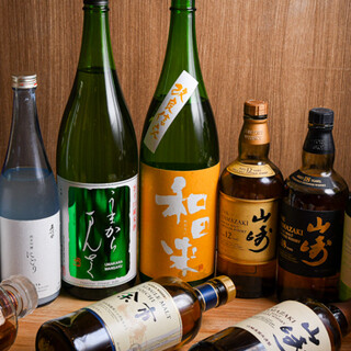 We have a wide selection of drinks to go with stone-grilled Iberian pork and skewered Teppanyaki pork☆