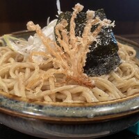 瓦町どら鴨 - エノキ天ぷら、海苔天ぷら、白ネギトッピング