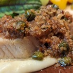 デフィ・ジョルジュマルソー - ケッパーが効いてて、焦がしバター、エシャロットのソース。めちゃくちゃ美味しかったです(⁠≧⁠▽⁠≦⁠)