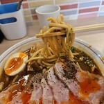 まるぎん商店 - 大将のアゴそば 太麺