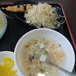 台湾料理 福祥居 - 揚げ物とスープ